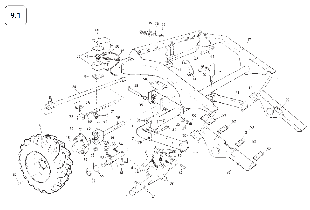 9.1 Axle Assembly (2004)