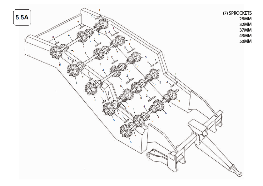 5.5A 5215 Machines - Open Front