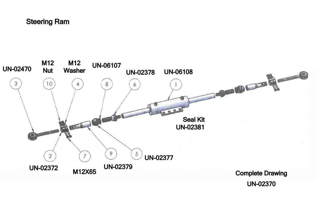 9.7 Unbraked Axle Assembly (2015 - 2017)