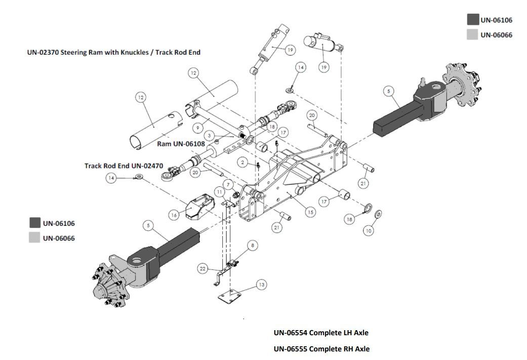 KIT-0067 Unbraked Axle