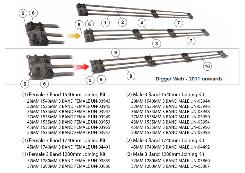 6.2 Web Accessories - Heavy Duty Joining Kits