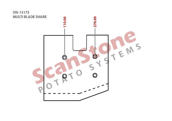 WIDE OUTER SHARE BLADE RH (14712)