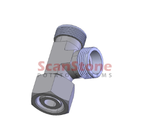 15mm SWIVEL RUN TEE