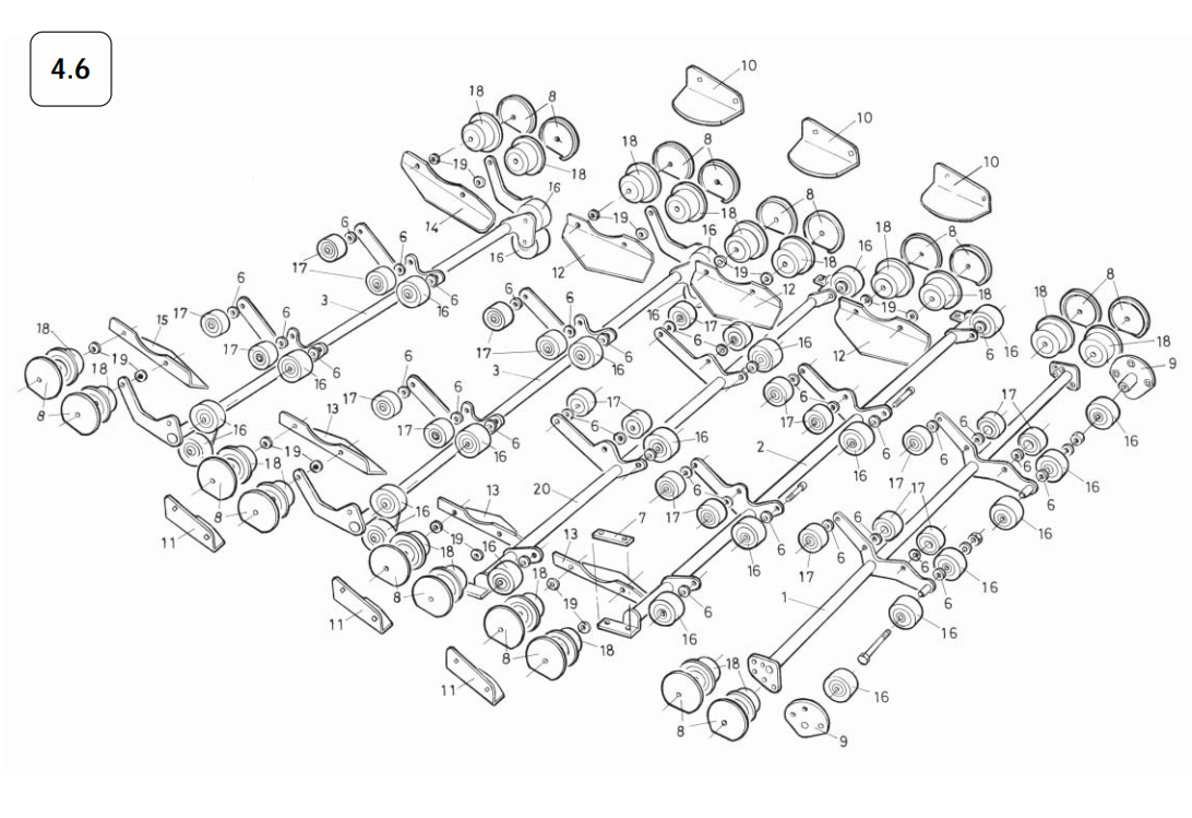 4.6 Roller Carrier Frames (5217 Machines)