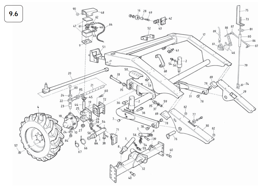 9.6 Axle Assembly (2013 - 2014)